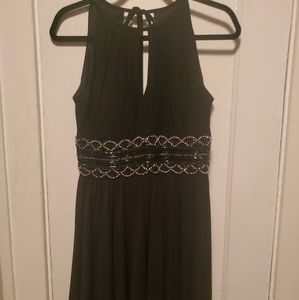 R&M Richards Black Beaded Dress